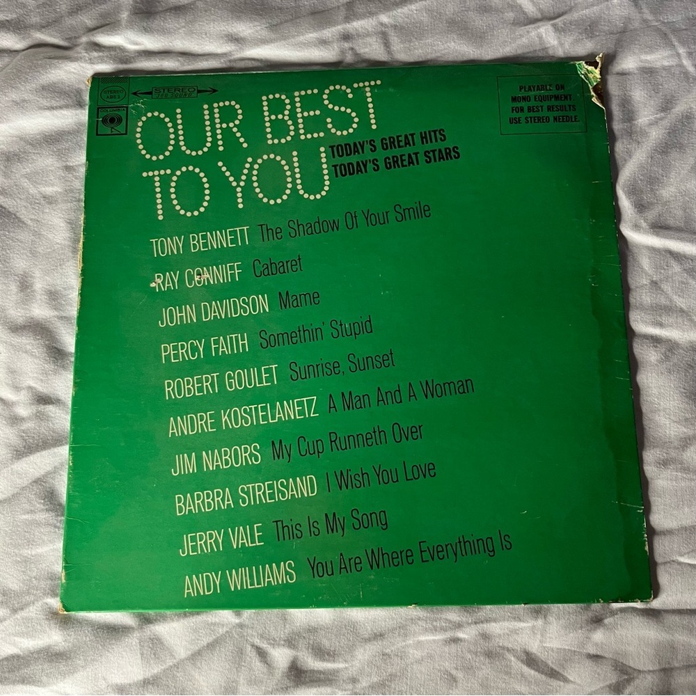 Our Best To You vinyl record